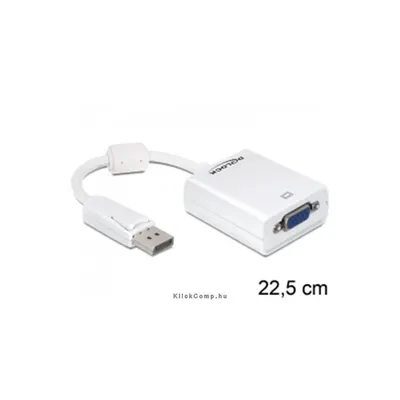 Adapter Displayport male > VGA 15tűs female Delock : DELOCK-61766 fotó