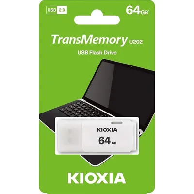 64GB Pendrive USB2.0 fehér Kioxia Hayabusa U202 : LU202W064GG4 fotó