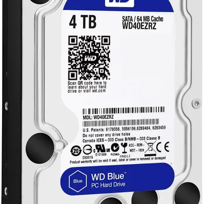 4TB 3.5'' HDD SATA 6Gb/s 5400RPM WD Blue : WD40EZRZ fotó