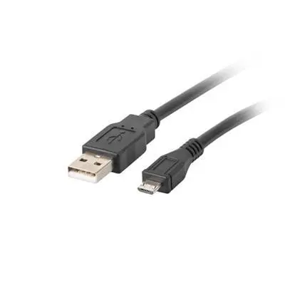 Lanberg micro usb kábel 0,3m : CA-USBM-10CC-0003-BK fotó