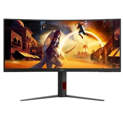 Monitor Ívelt Gaming 34" 3440x1440 VA 0.5 ms 180Hz HDMIx2 DisplayPort : CU34G4 fotó
