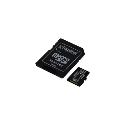 64GB Memória-kártya SD micro Kingston Canvas Select Plus adapterrel : SDCS2_64GB fotó