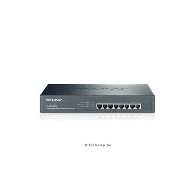 8 port Switch 10/100/1000Mbit/s, 8 port PoE, 124W : TL-SG1008PE fotó