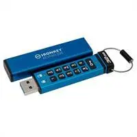 32GB Pendrive kék Kingston Ironkey Keypad 200 : IKKP200_32GB