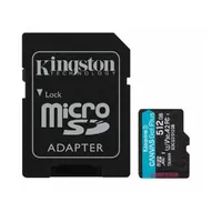 Memória-kártya 512GB SD micro adapterrel SDXC Class 10 UHS-I U3 Kingst : SDCG3_512GB