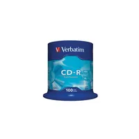 CD-R lemez, 700MB, 52x, hengeren, VERBATIM DataLife : VERBATIM-43411