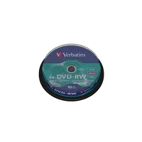 DVD-RW lemez, újraírható, 4,7GB, 4x, hengeren, VERBATIM : VERBATIM-43552